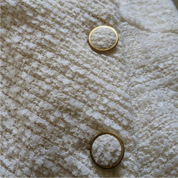 23. Zara tweed like textured mini dress with side size L - Picture 5 of 6